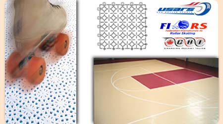 PORTABLE, MULTIPURPOSE PLASTIC SPORTS TILES Interlocking, multi-purpose polypropylene tiles for quick and easy installation and removal. Smooth finish or open grid design. A reinforced smooth option is also available for in-line skating or indoor hockey.